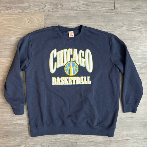 WNBA Ultra Game Official Chicago Sky Oversized Crewneck Sweatshirt Size 2XL - Picture 2 of 7